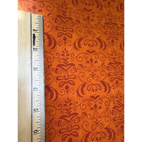 Moda Fabrics 1/2 yard x 44" Forest Fancy Deb Strain Orange Cotton Fabric - Picture 2 of 9